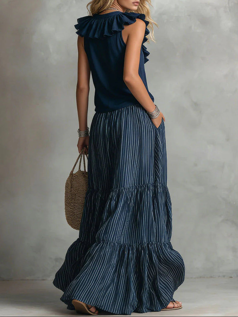 Naomi | Ruffled Flow Maxi Dress