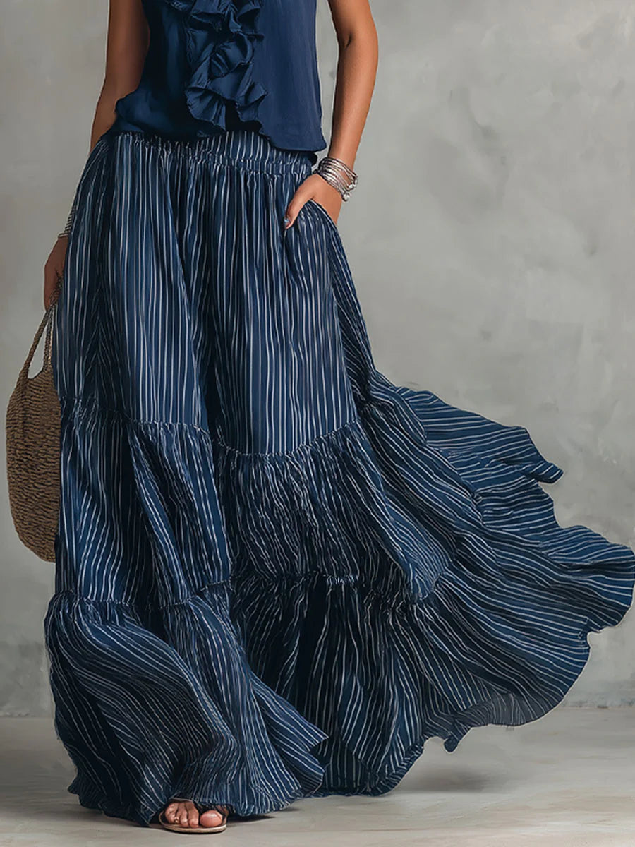 Naomi | Ruffled Flow Maxi Dress
