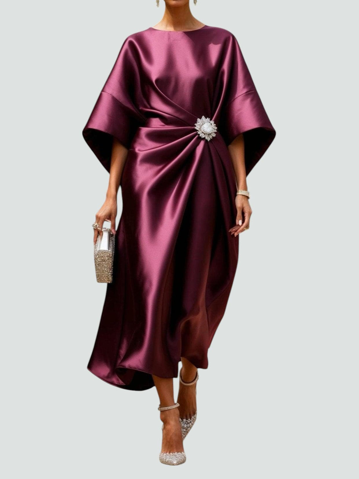 GABRIELLA | Long evening dress with luxurious detail and timeless elegance