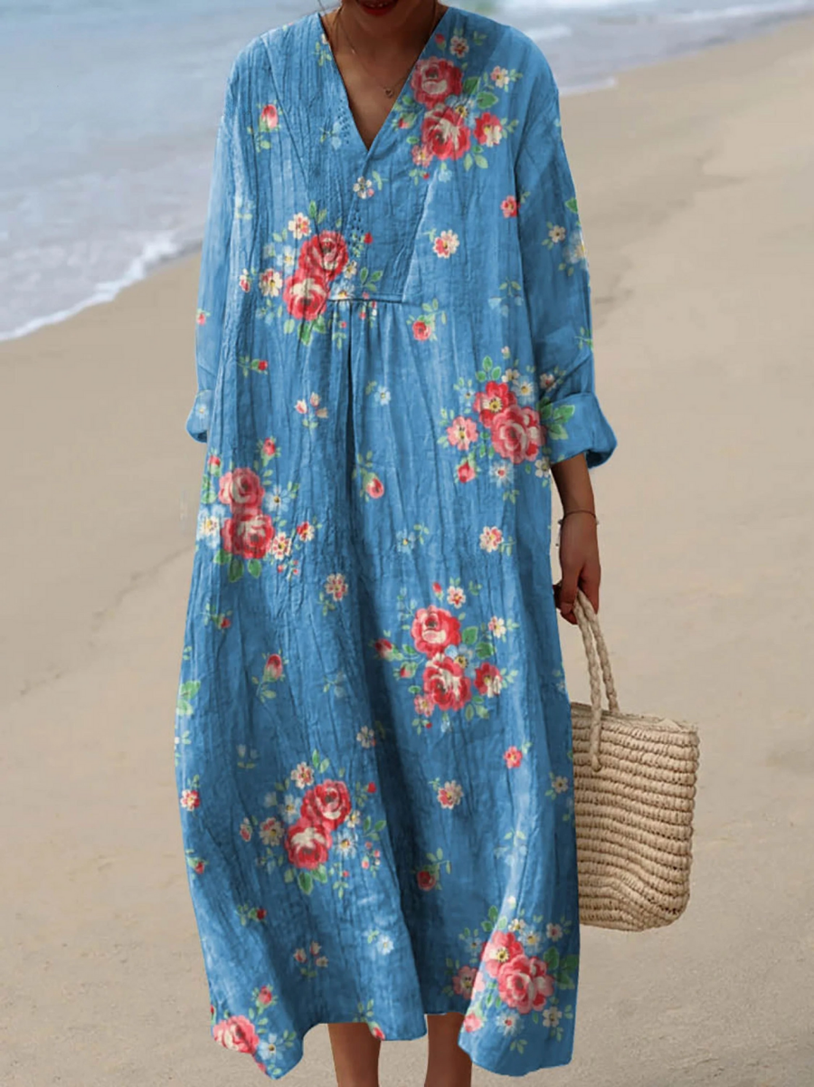 Melina | Airy Spring Dress with Long Sleeves