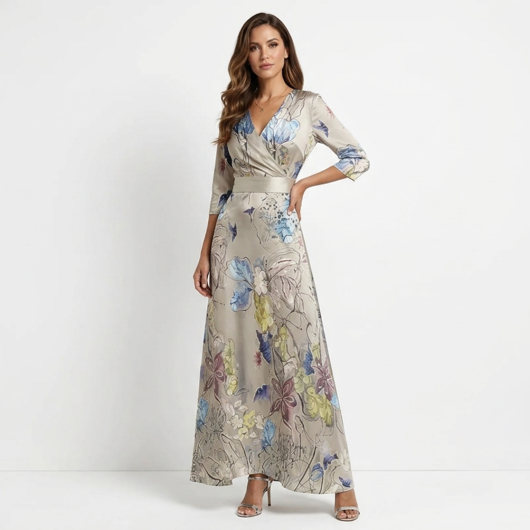 Chloe - Elegant Maxi Floral Dress
