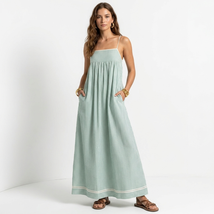 Sophia - Maxi Dress with Stripes