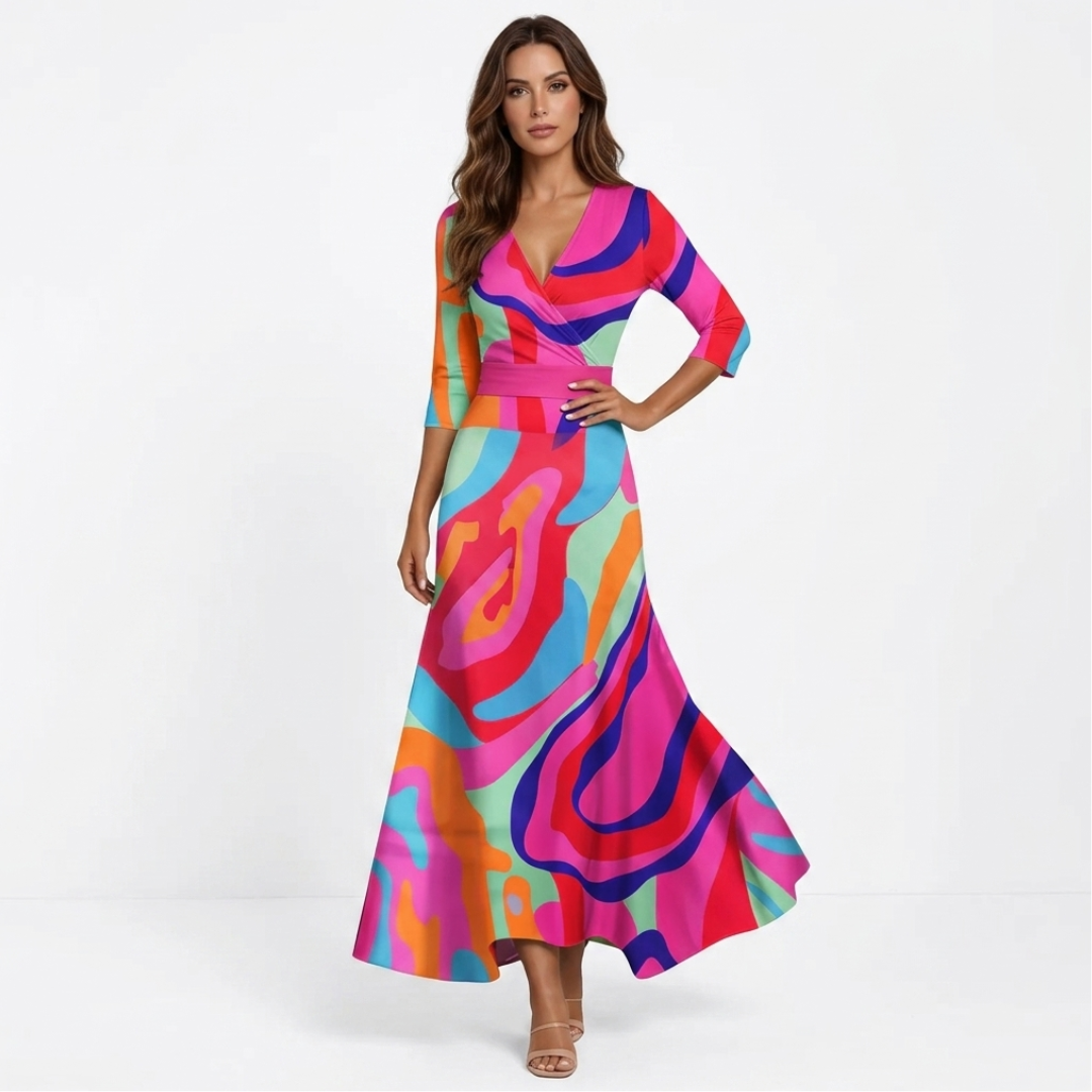 Chloe - Elegant Maxi Floral Dress