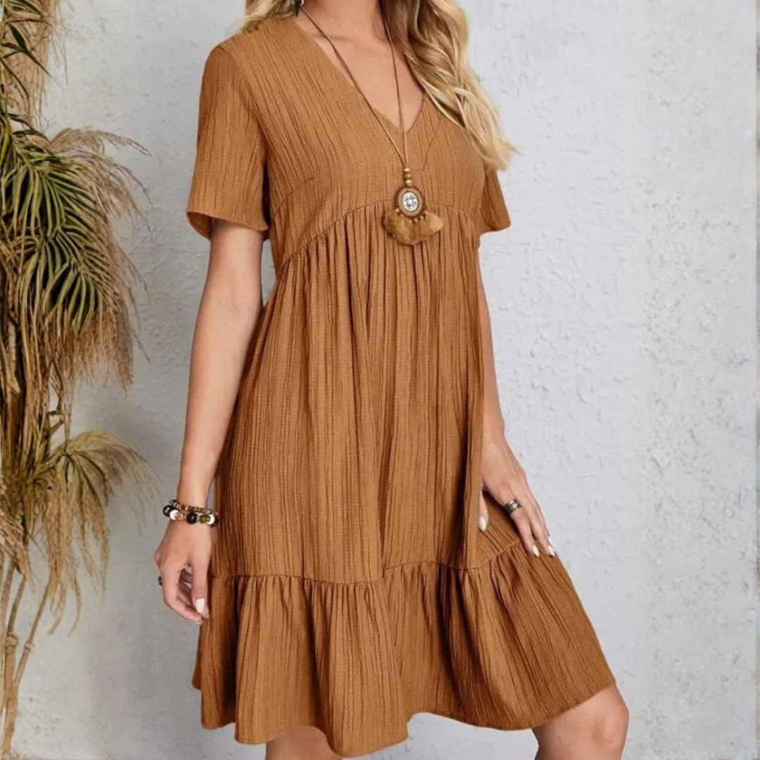 Blaire | V-Neck Layered Mini Dress