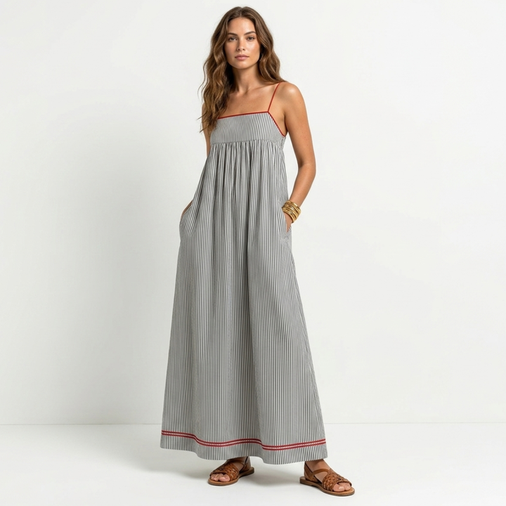 Sophia - Maxi Dress with Stripes