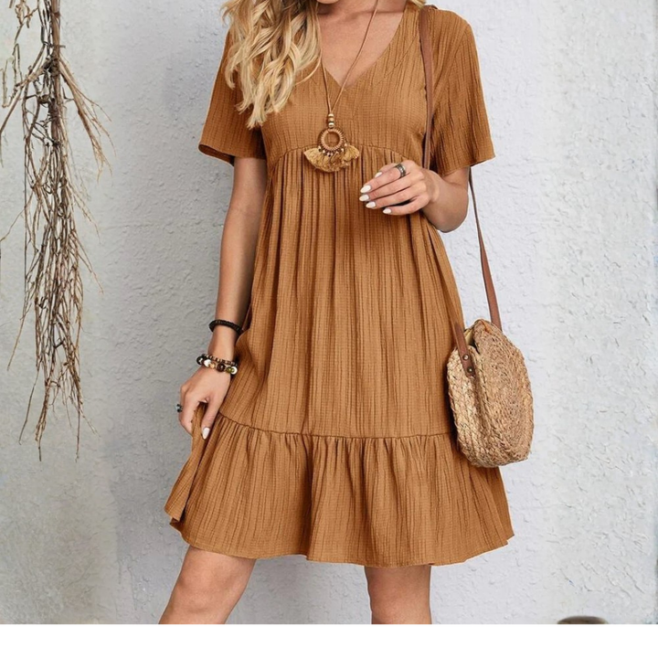 Blaire | V-Neck Layered Mini Dress