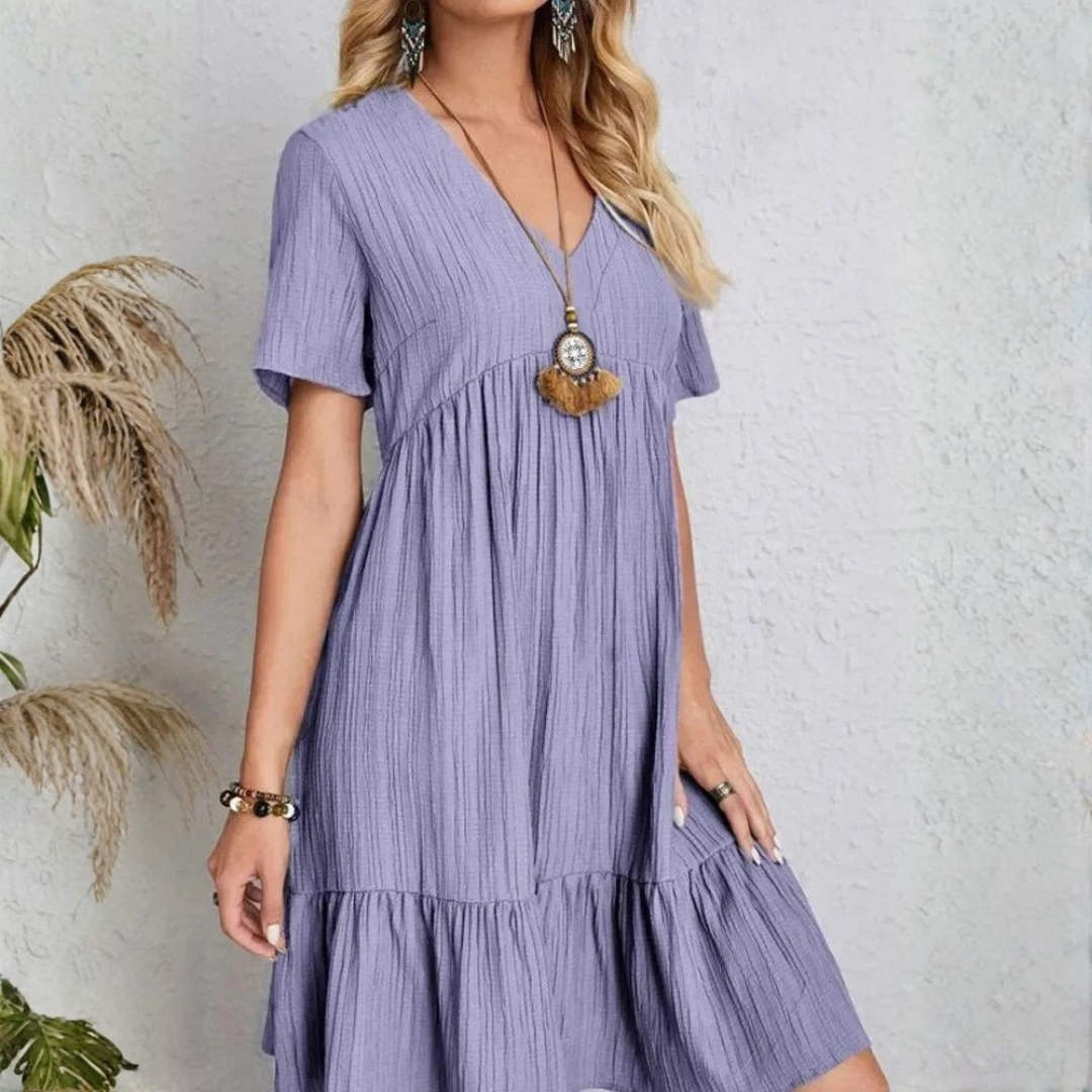 Blaire | V-Neck Layered Mini Dress