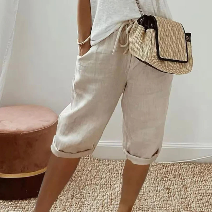 Fenley | Drawstring Capri Shorts