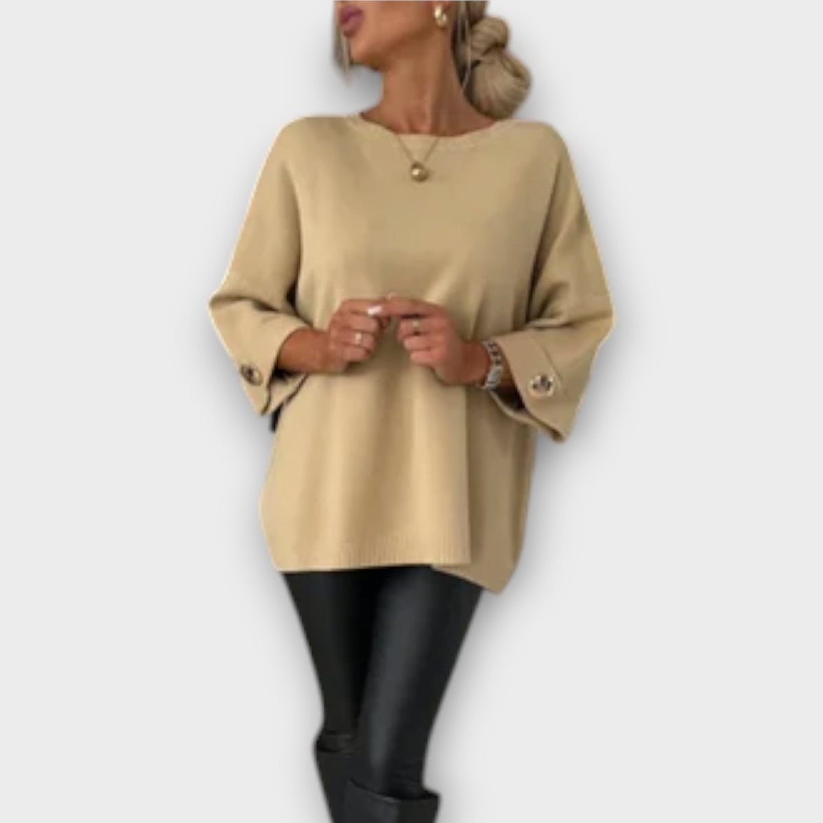 April | Elegant Sweater Blouse
