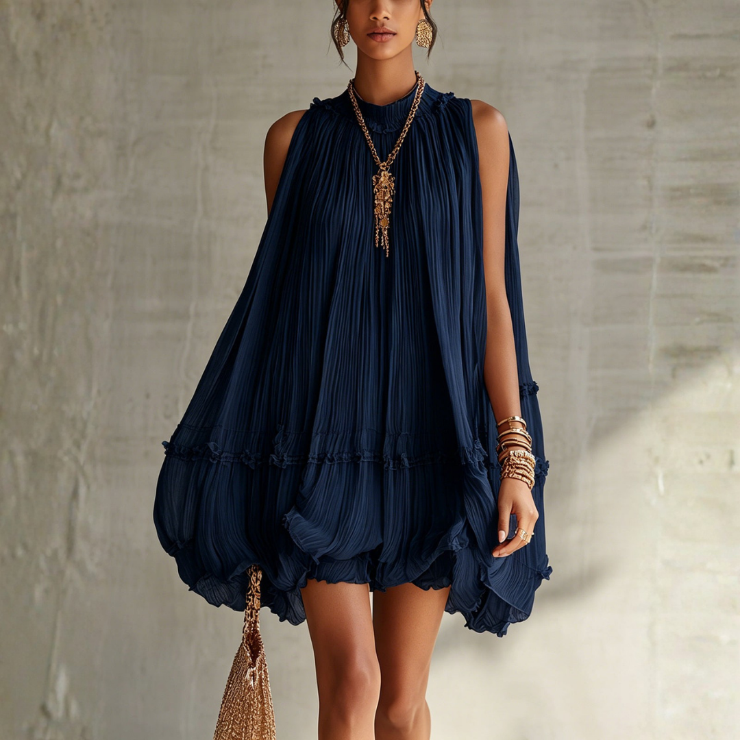 Vicki | Halter Balloon Mini Dress