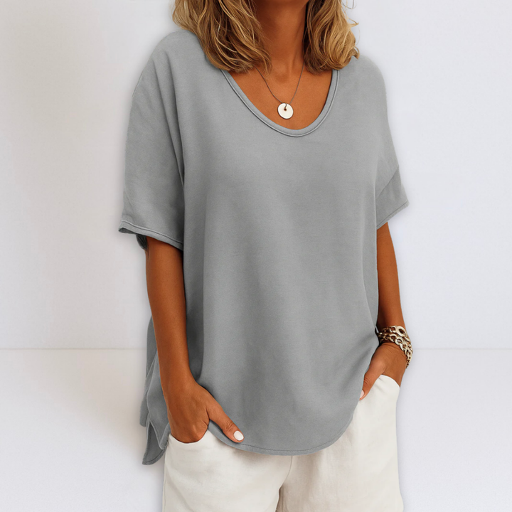 Juliette | Oversized V-Neck Blouse