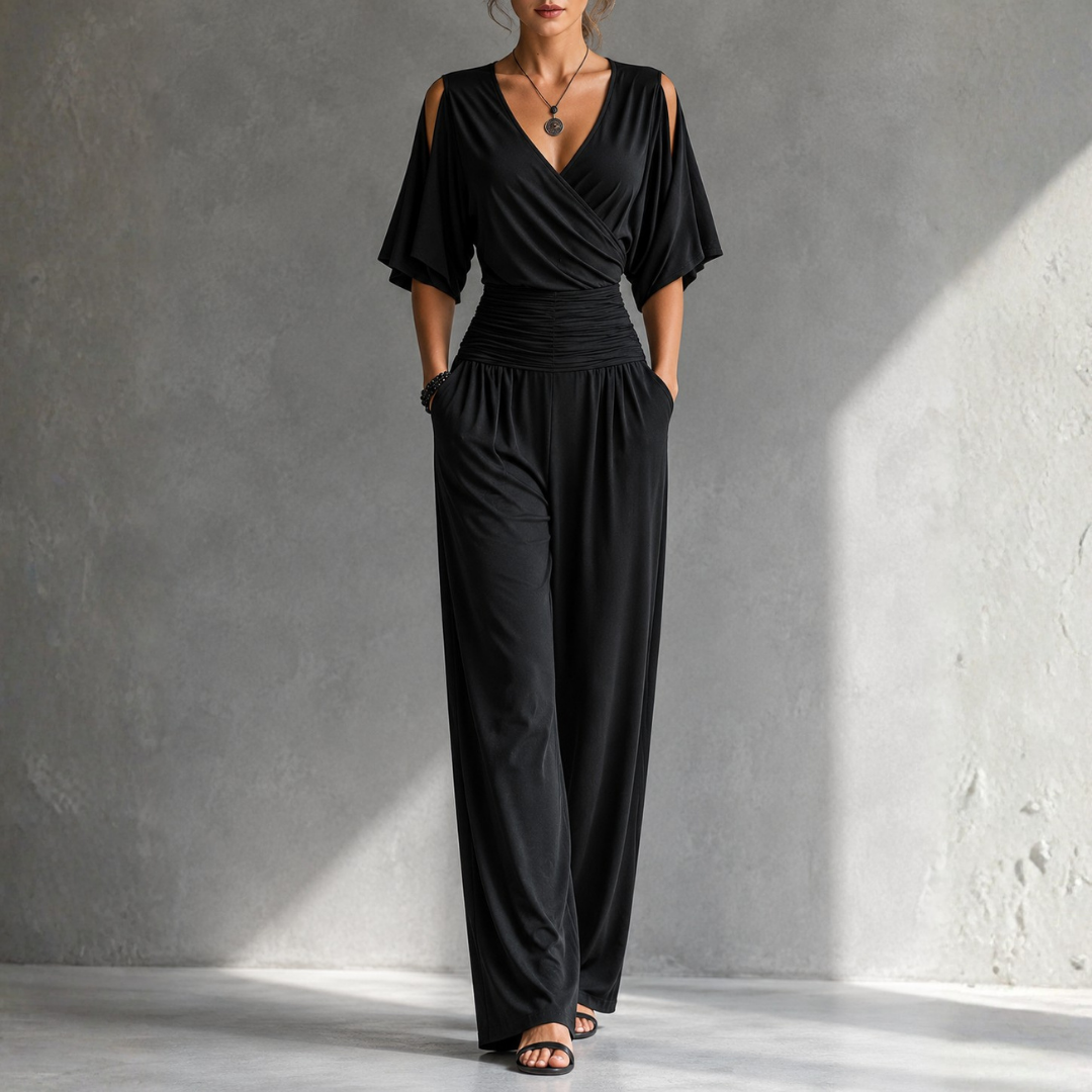 Iris | Elegant Open-Shoulder Jumpsuit