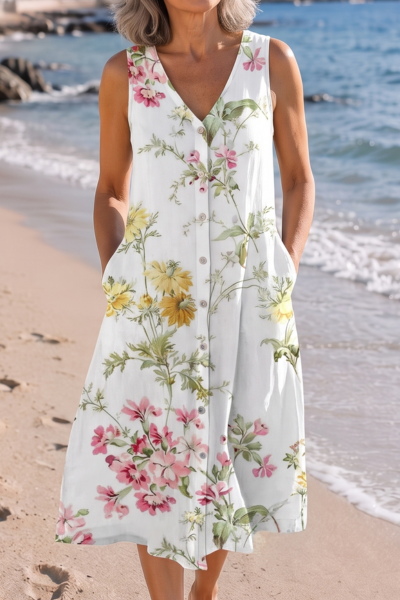 Helena | Dress with Floral Pattern
