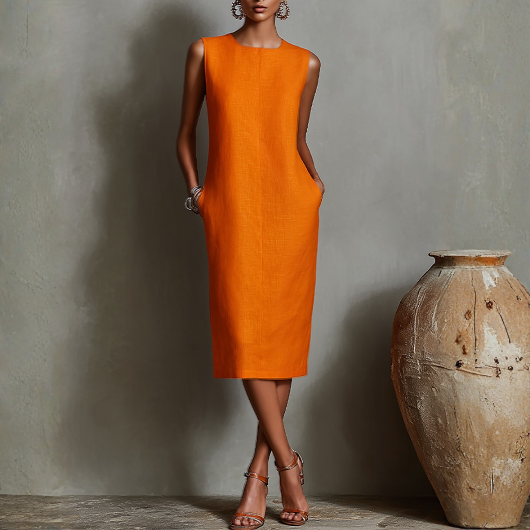 Lucille | Pocket Midi Dress