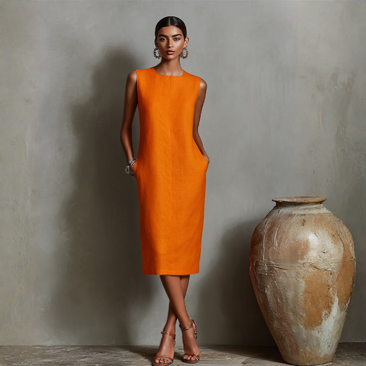 Lucille | Pocket Midi Dress