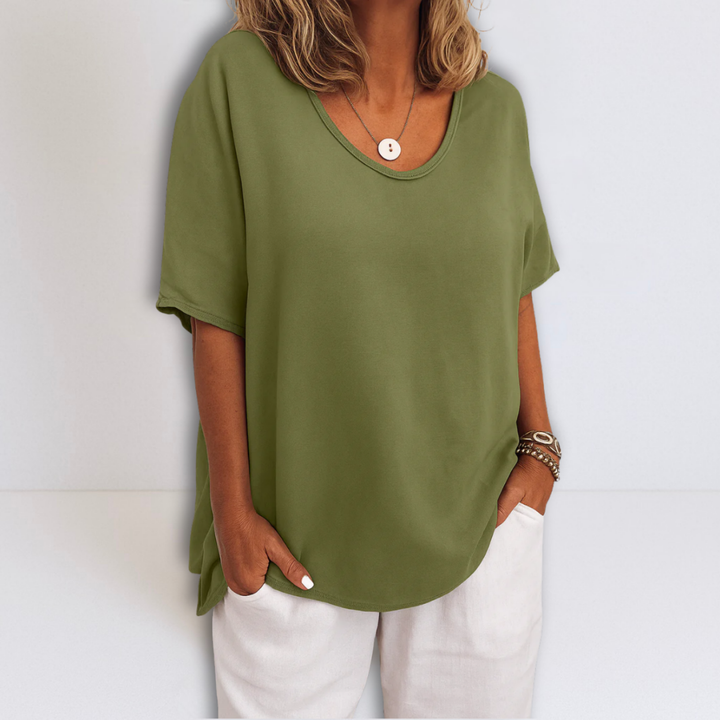 Juliette | Oversized V-Neck Blouse