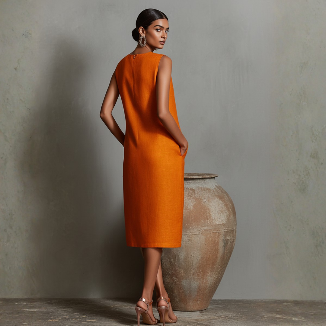 Lucille | Pocket Midi Dress