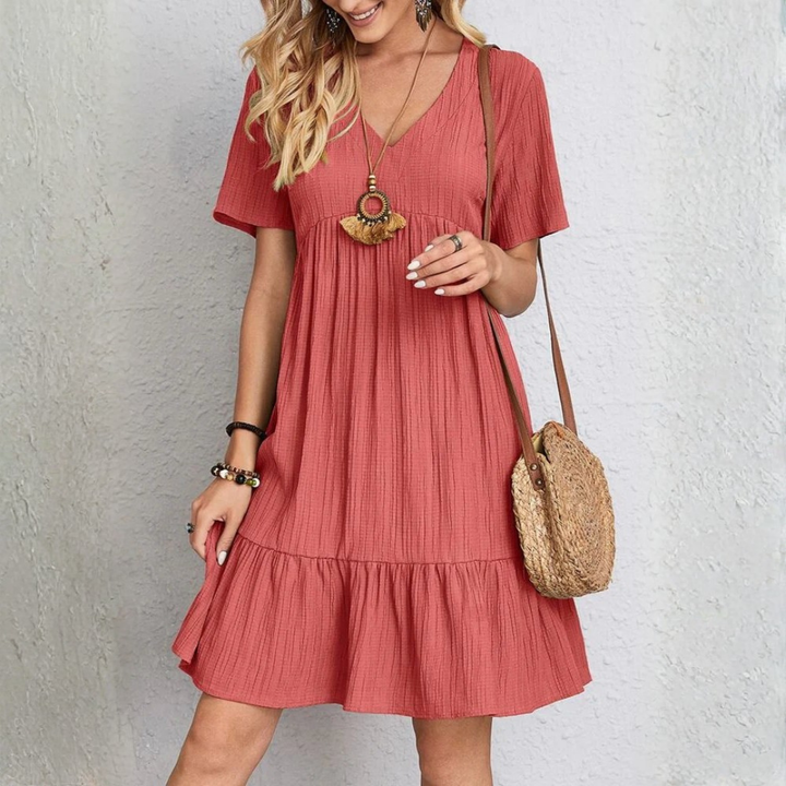 Blaire | V-Neck Layered Mini Dress