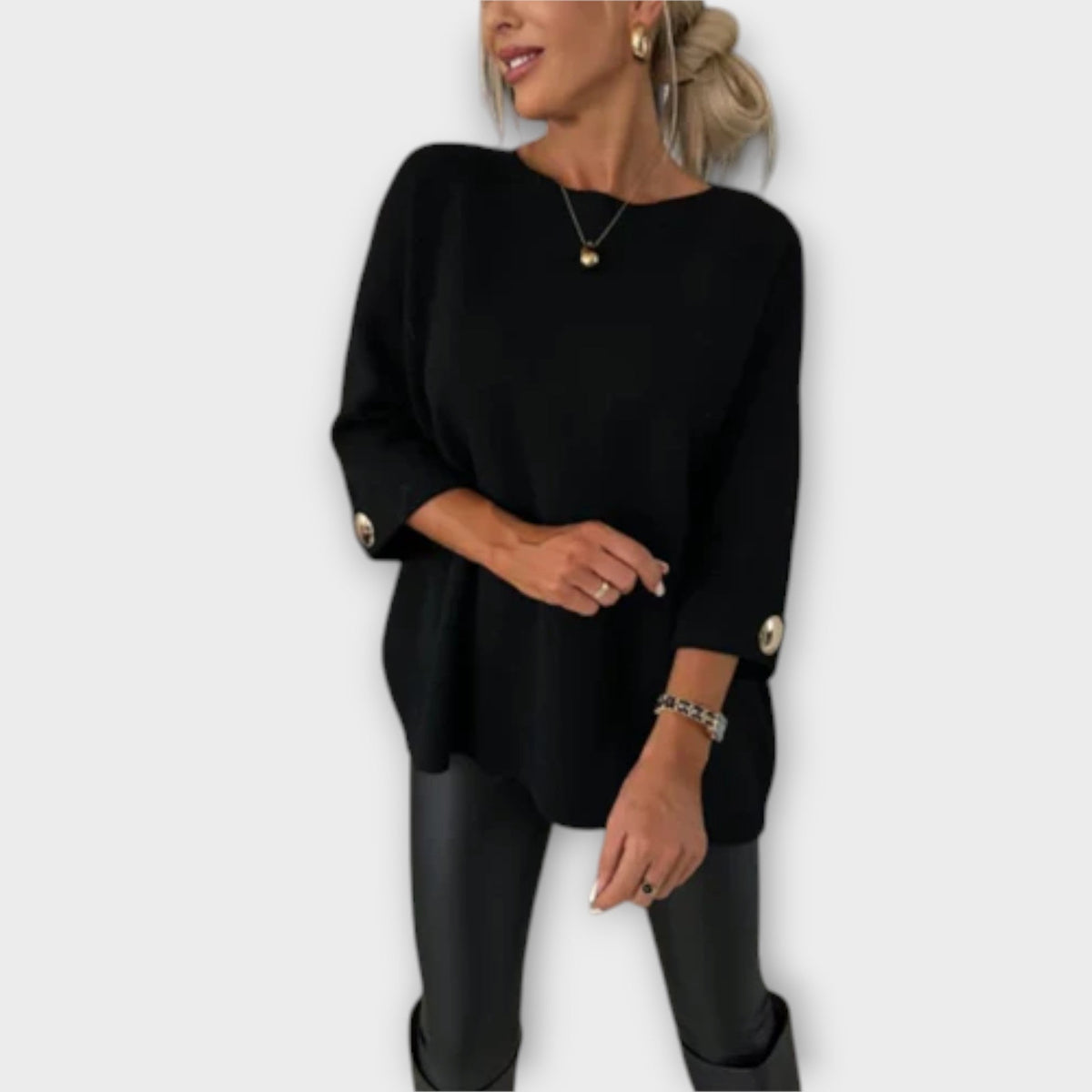April | Elegant Sweater Blouse