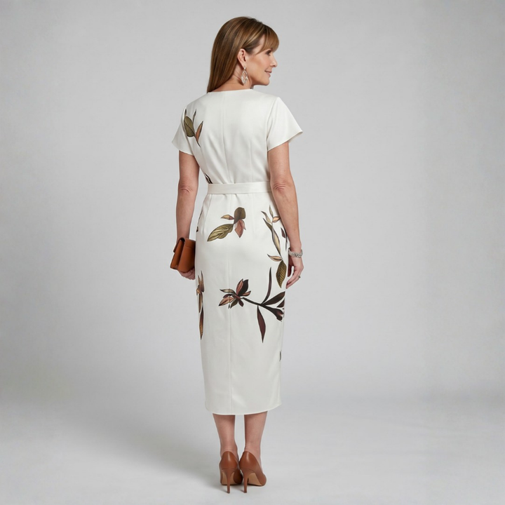 Sherry | Botanical Wrap Midi Dress