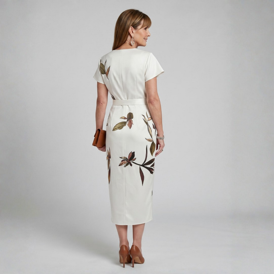 Sherry | Botanical Wrap Midi Dress