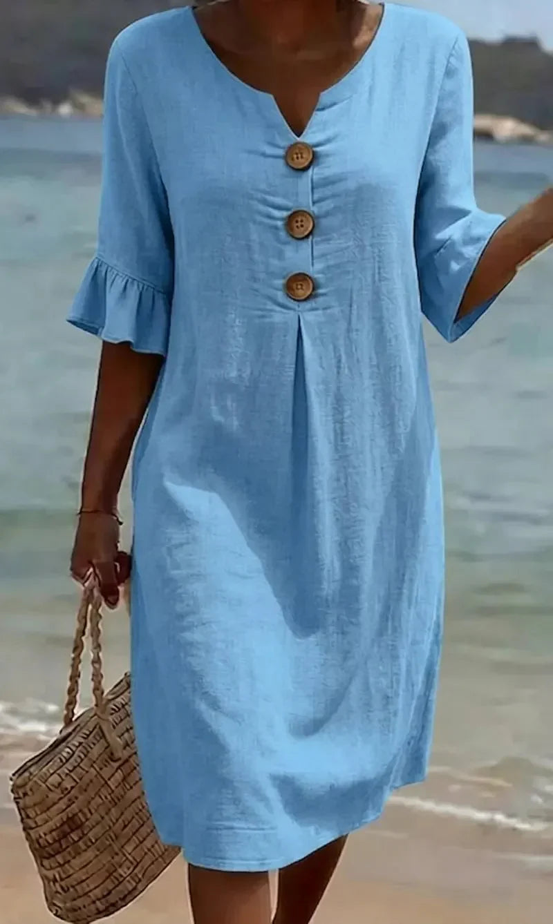 Wanesa | Summer Dress with Buttons