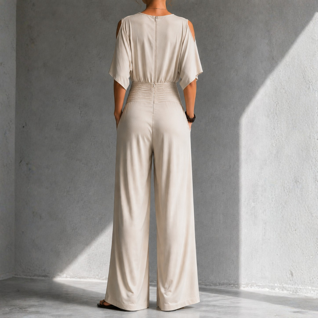 Iris | Elegant Open-Shoulder Jumpsuit