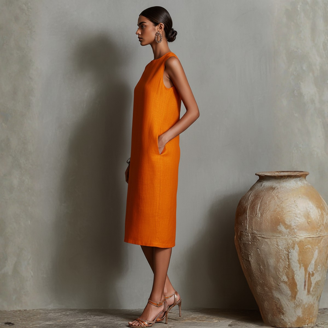 Lucille | Pocket Midi Dress