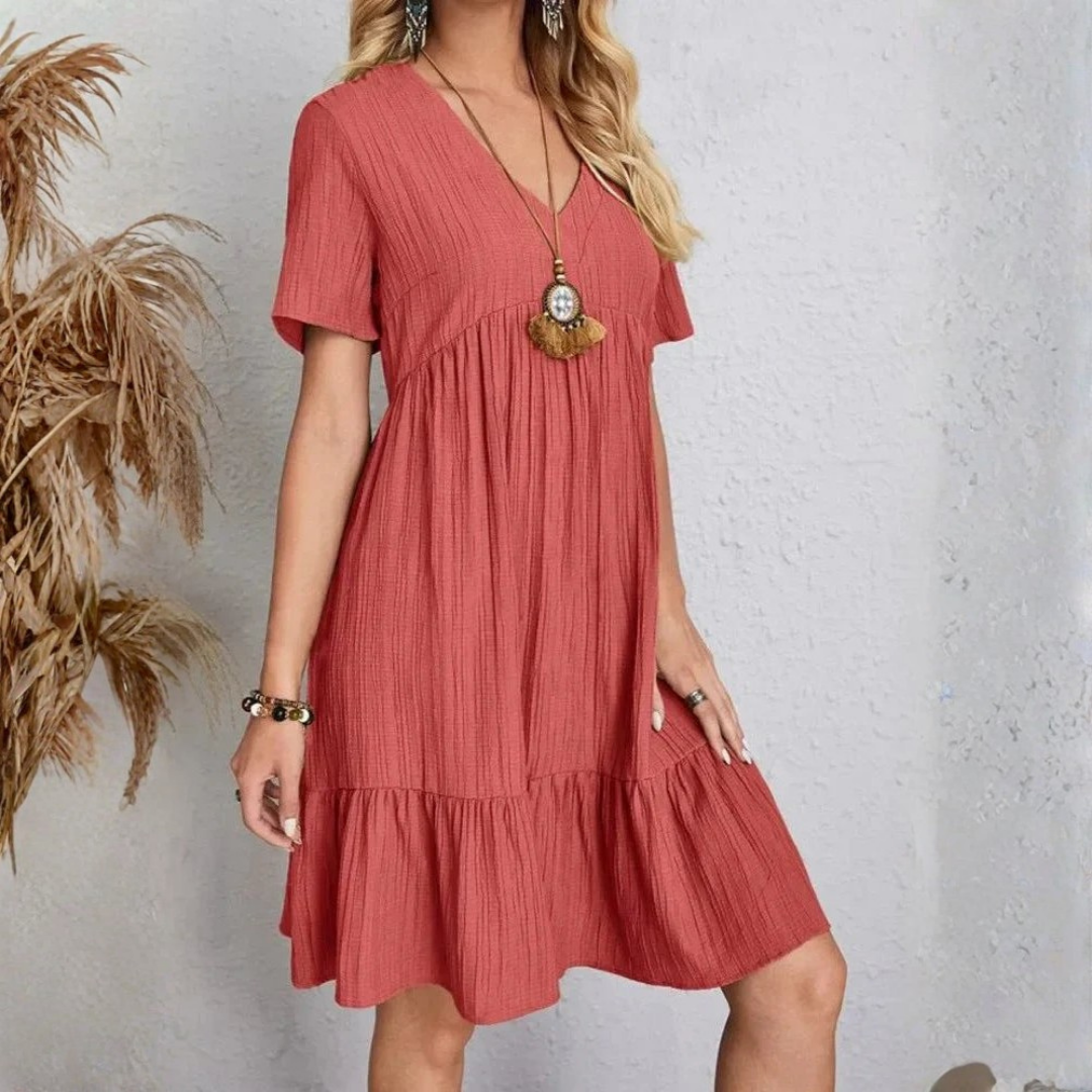 Blaire | V-Neck Layered Mini Dress