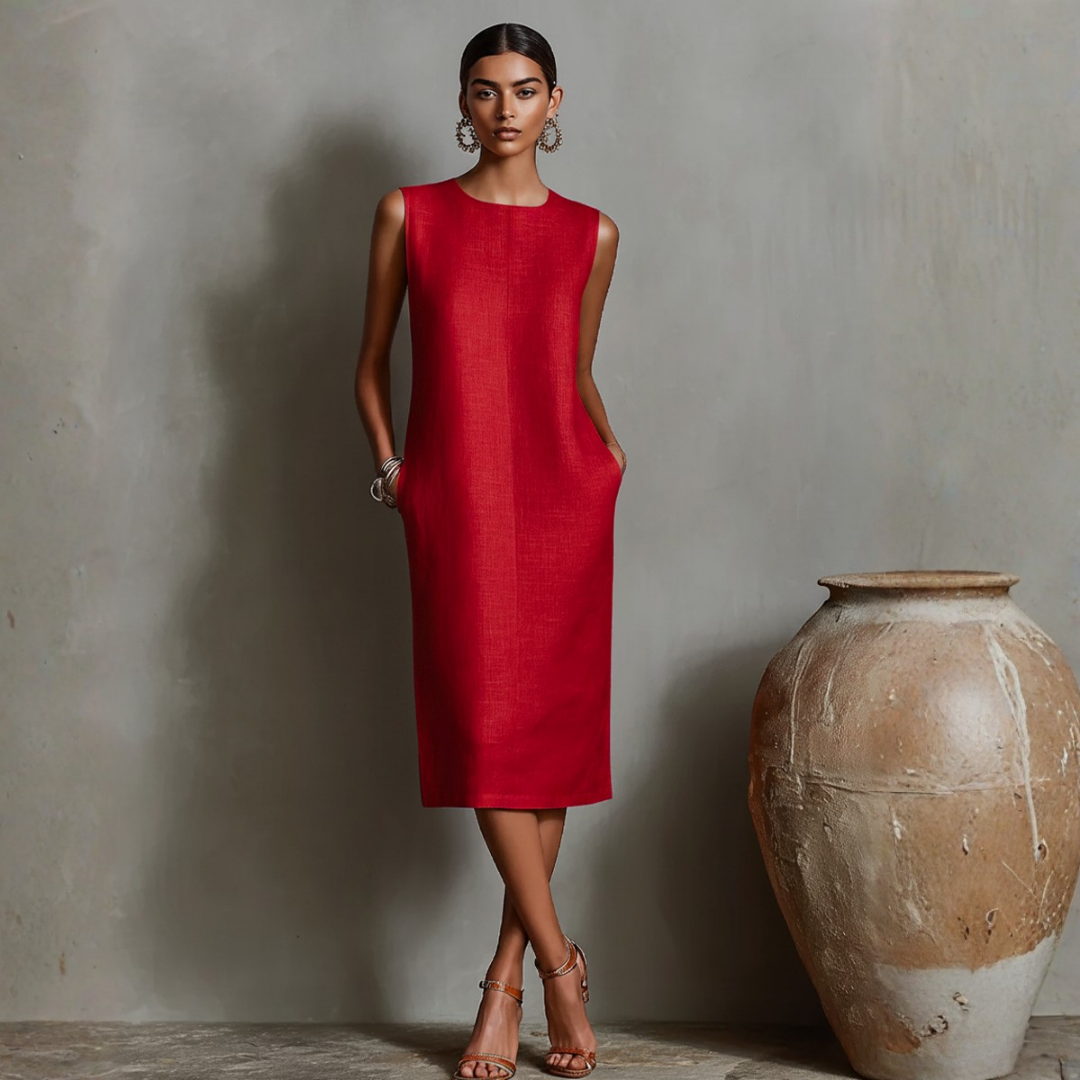 Lucille | Pocket Midi Dress