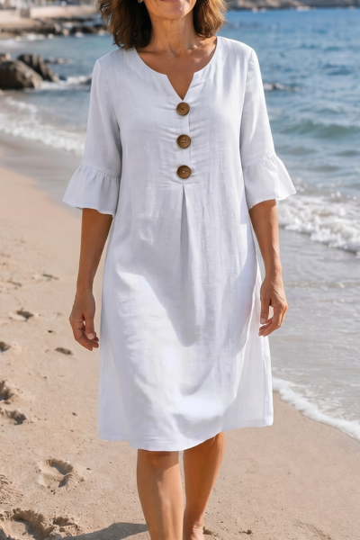 Wanesa | Summer Dress with Buttons