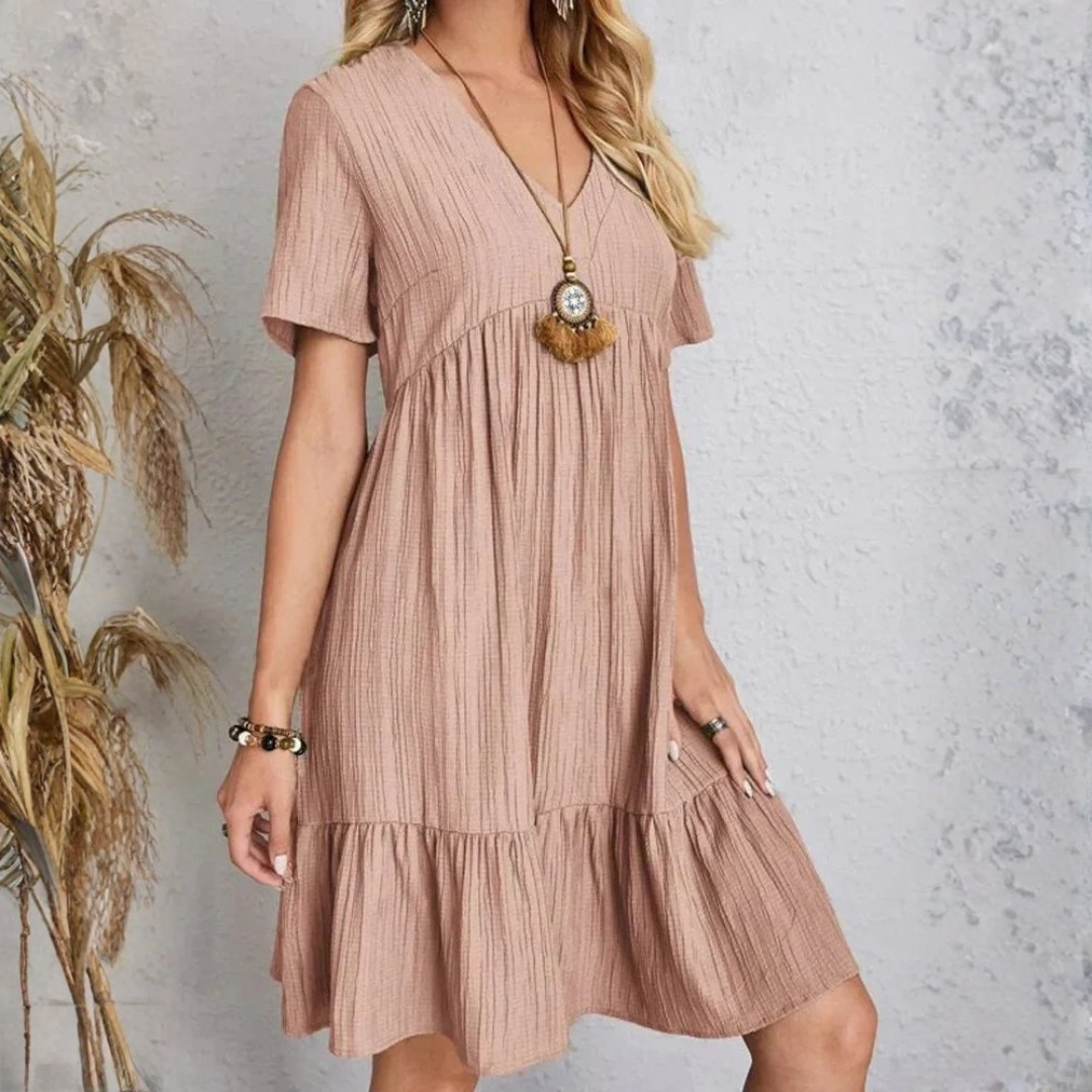 Blaire | V-Neck Layered Mini Dress