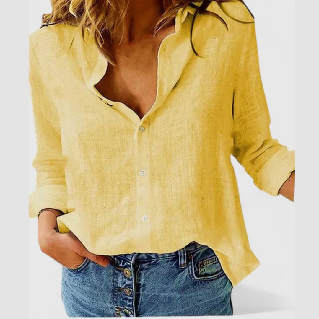 Lois | Buttoned Collared Blouse