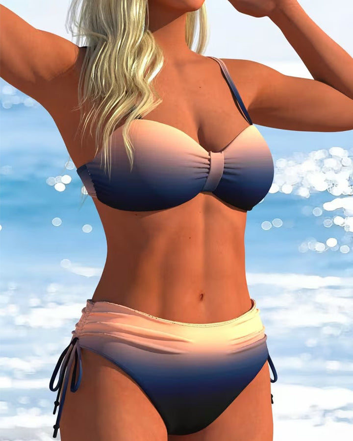 Bikini Gradient Pattern with Cord