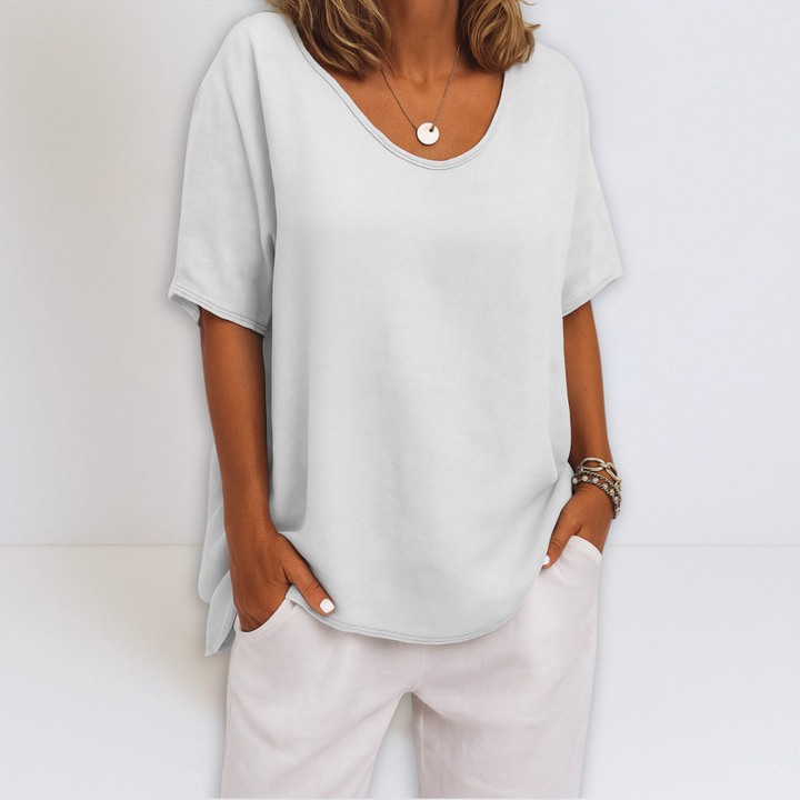 Juliette | Oversized V-Neck Blouse