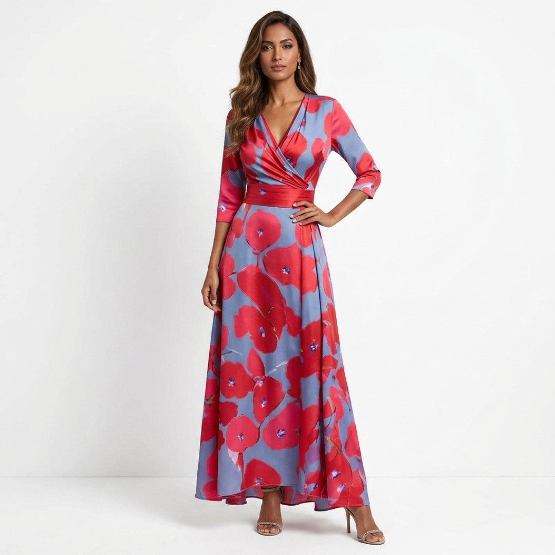 Chloe - Elegant Maxi Floral Dress