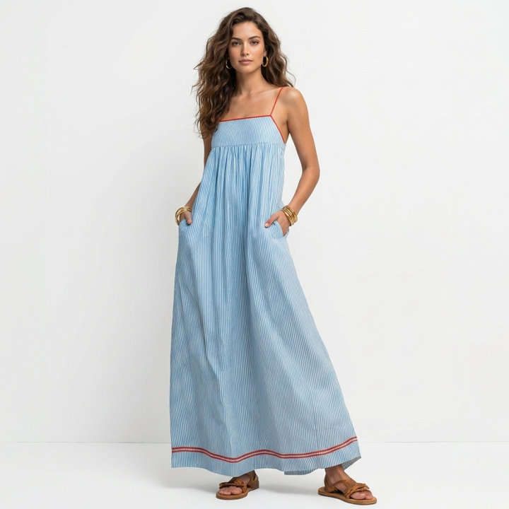 Sophia - Maxi Dress with Stripes