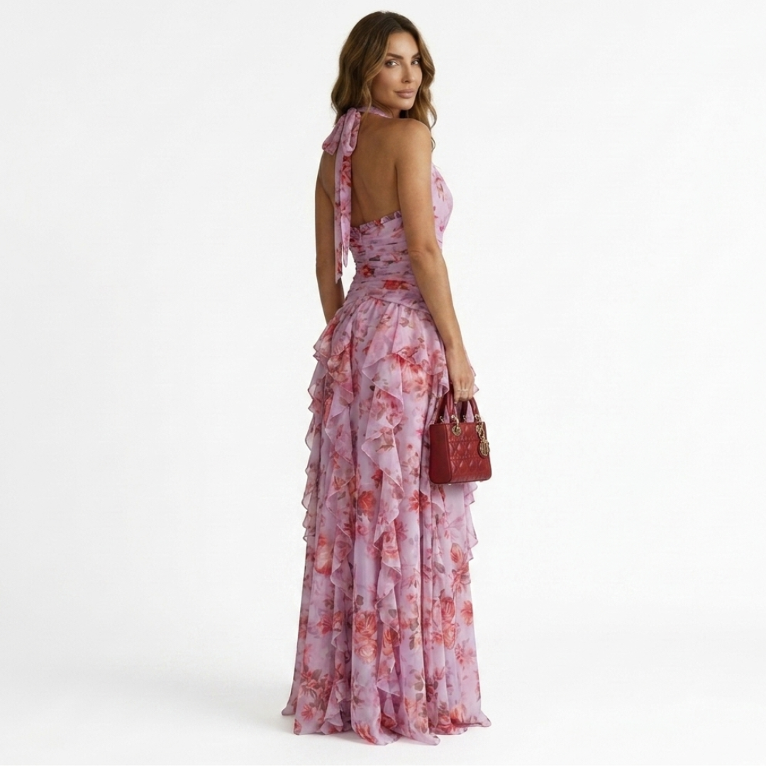 Dora - Maxi Dress with Halter Neckline