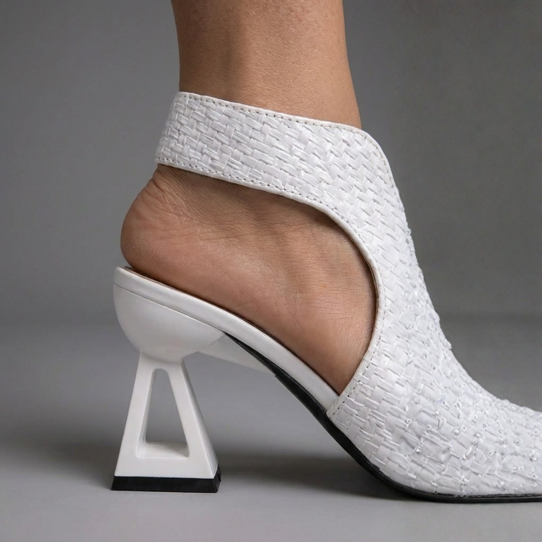 Amelia | Women's Sculpted Weave Heels | Elegant Comfortable