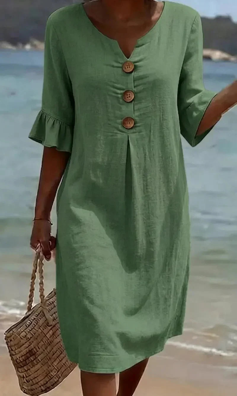 Wanesa | Summer Dress with Buttons