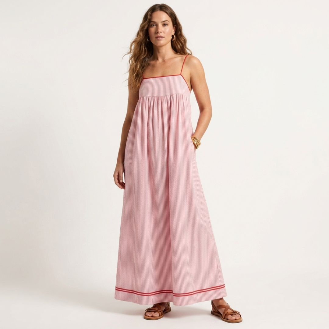 Sophia - Maxi Dress with Stripes