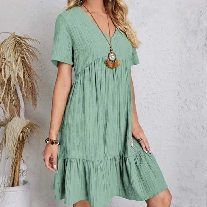 Blaire | V-Neck Layered Mini Dress