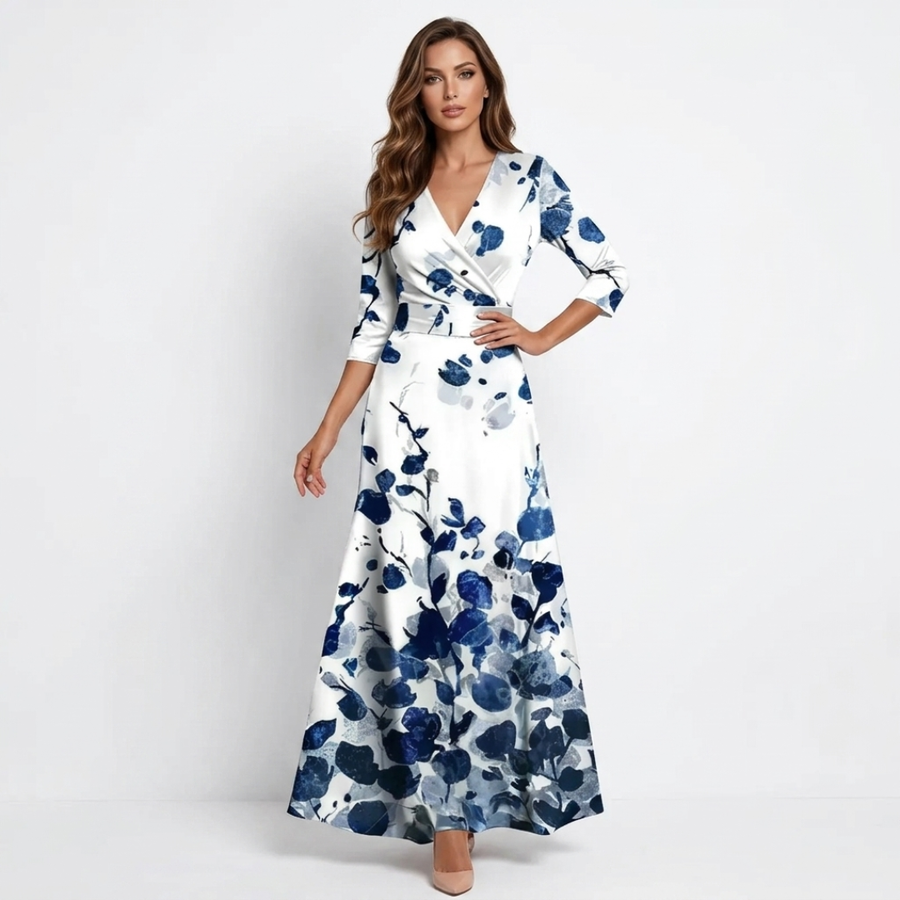 Chloe - Elegant Maxi Floral Dress