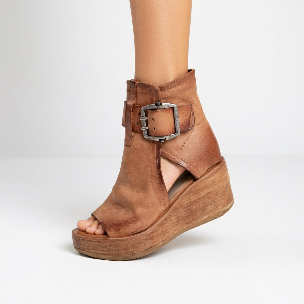 April | open wedge ankle boots modern style