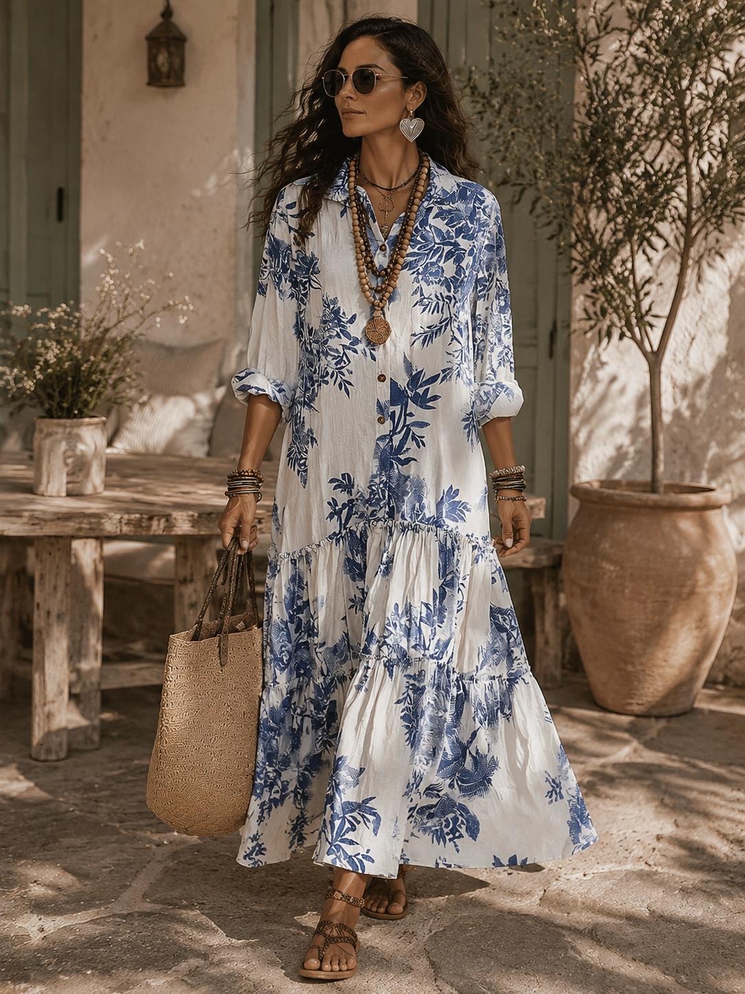 Rosalie | Floral Tiered Dress Maxi