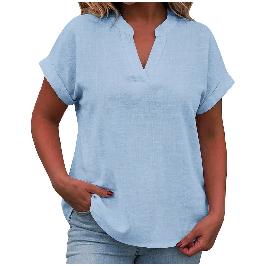 Vienna | Relaxed V-Neck Blouse