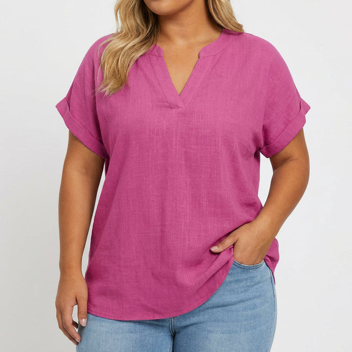 Vienna | Relaxed V-Neck Blouse