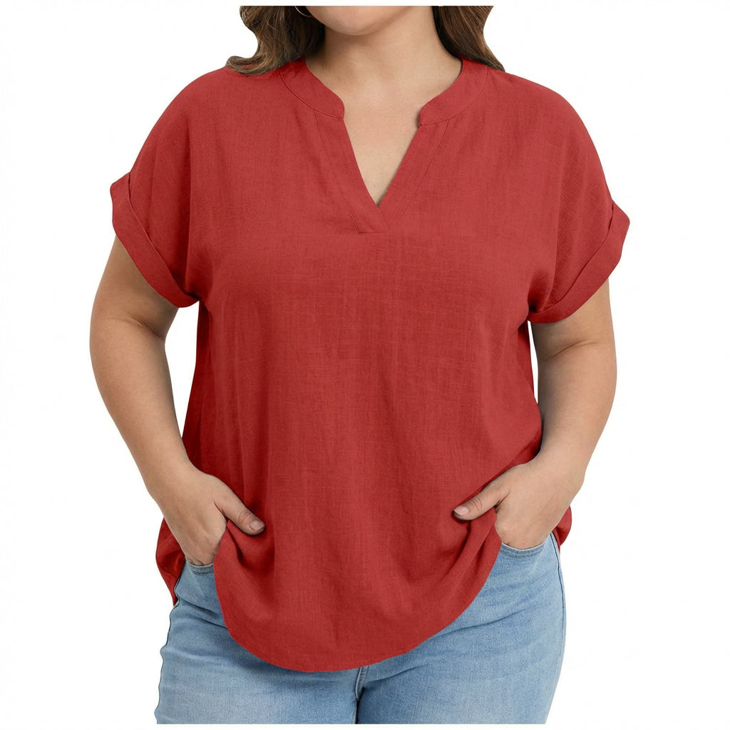 Vienna | Relaxed V-Neck Blouse