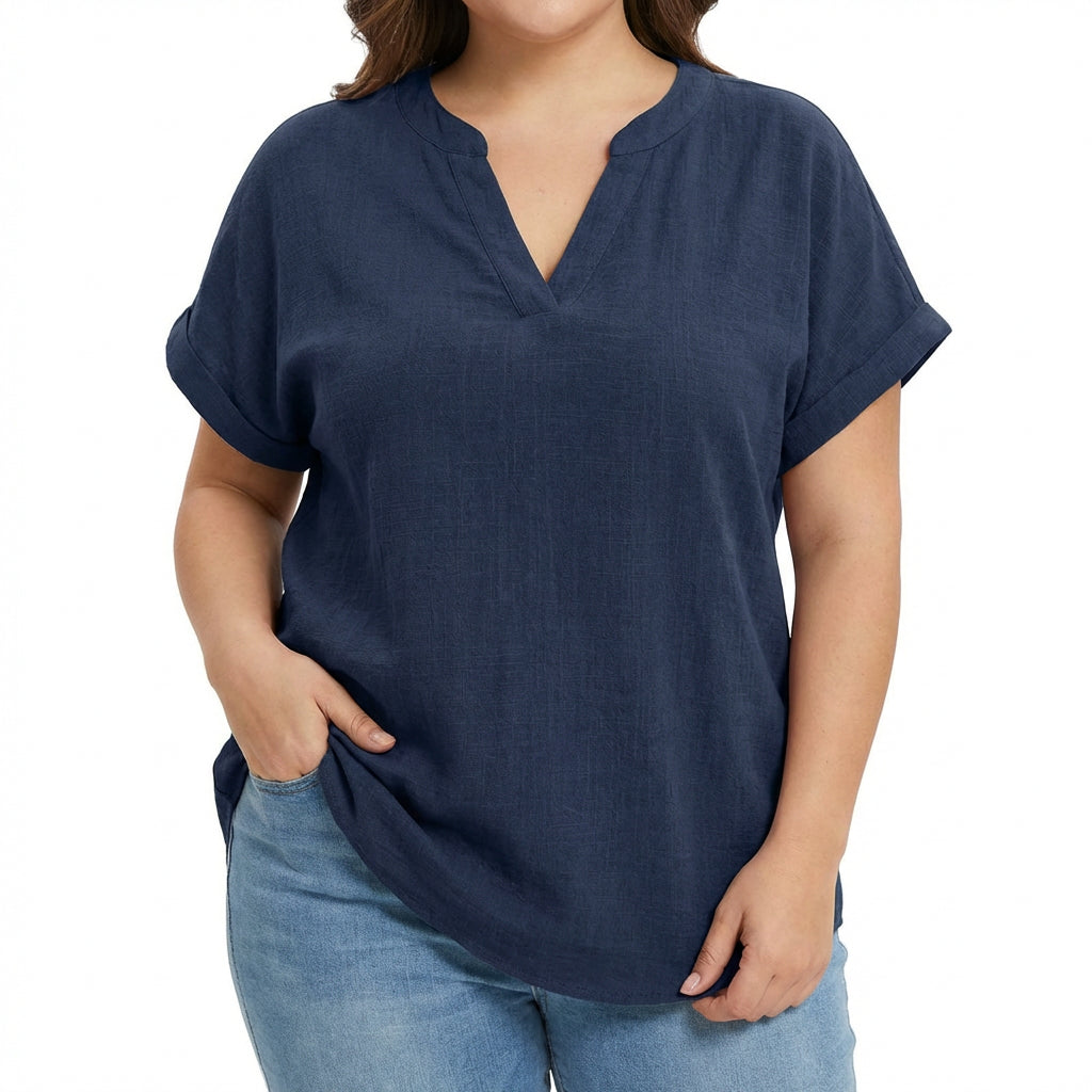 Vienna | Relaxed V-Neck Blouse