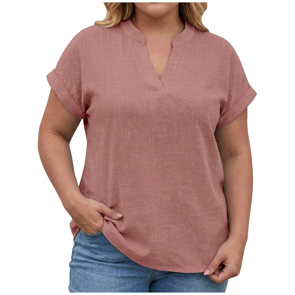 Vienna | Relaxed V-Neck Blouse
